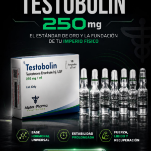 Testobolin Enantato de Testosterona 250mg 10ml Alpha Pharma
