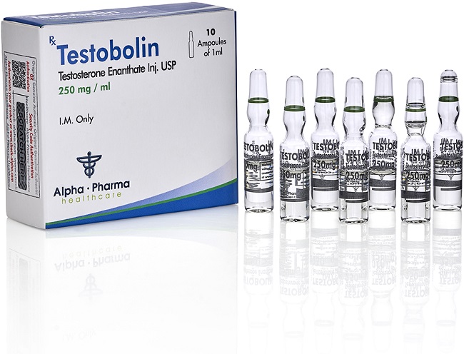 Testobolin Enantato de Testosterona 250mg 10ml Alpha Pharma