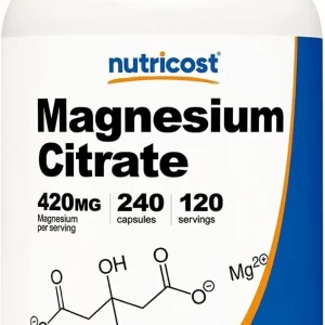 Citrato De Magnesio 420mg Magnesium Citrate Americano