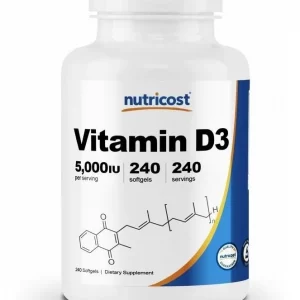 Vitamina D3 5,000 Iu 240 Capsulas Americano