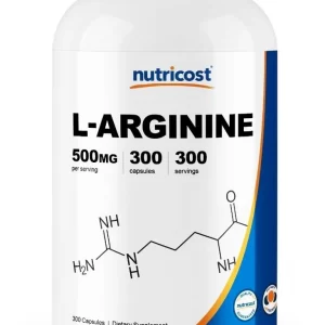 L Arginina L Arginine Hcl 300 Capsulas 500mg Oxido Nítrico