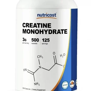 Creatina Creatine monohidratada 3gr 500 Cápsulas Americano