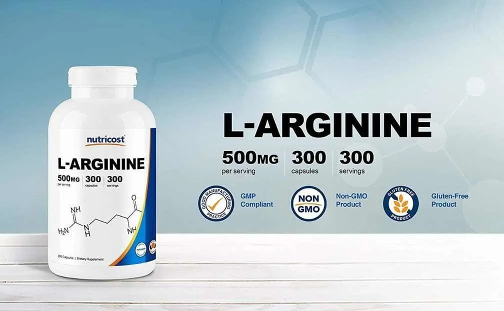 L Arginina L Arginine Hcl 300 Capsulas 500mg Oxido Nítrico - Imagen 3