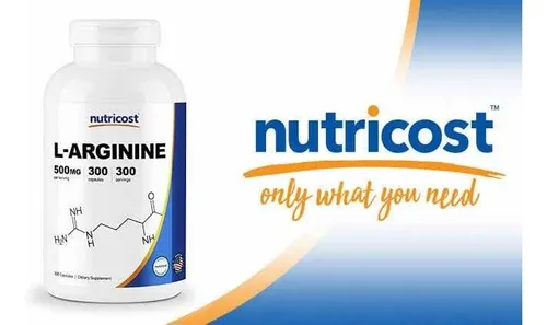 L Arginina L Arginine Hcl 300 Capsulas 500mg Oxido Nítrico - Imagen 2