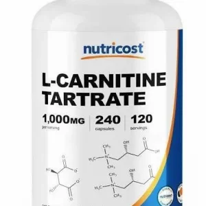 L Carnitine Carnitina 1000mg 240caps Nutricost American