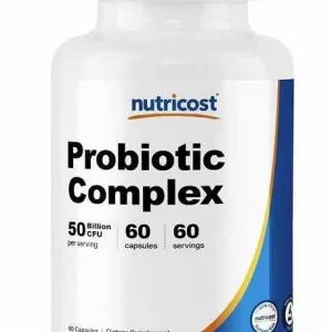 Probiotic Complex Probioticos Cepas 60 Servicios 50 Billon CFU Nutricost American