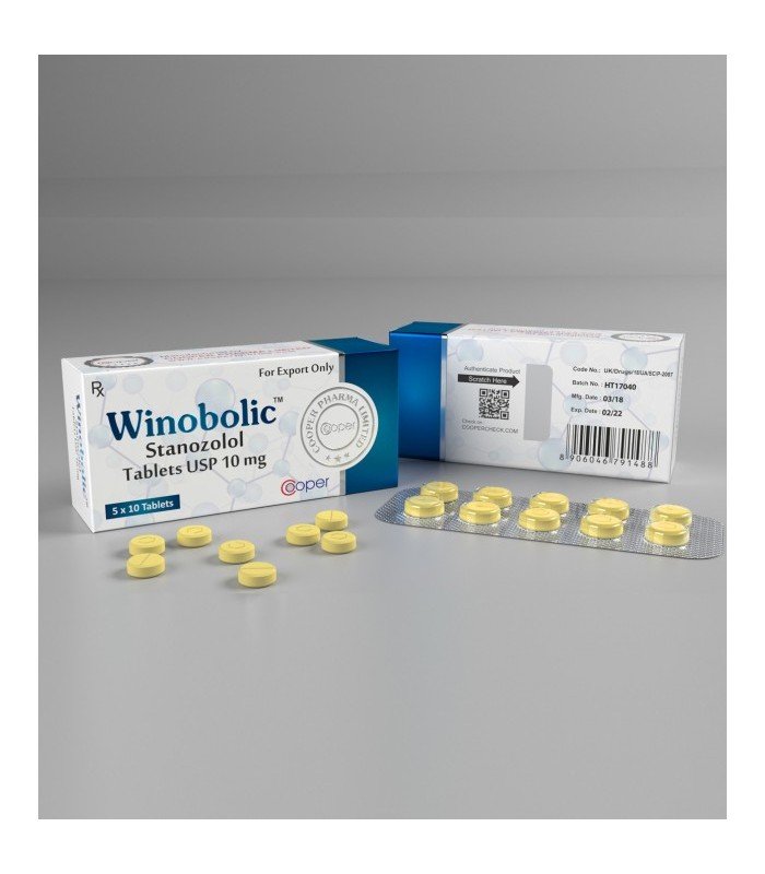 Estanozolol Winstrol Winobolic Oral 10mg 50comp Cooper Pharma - Imagen 2