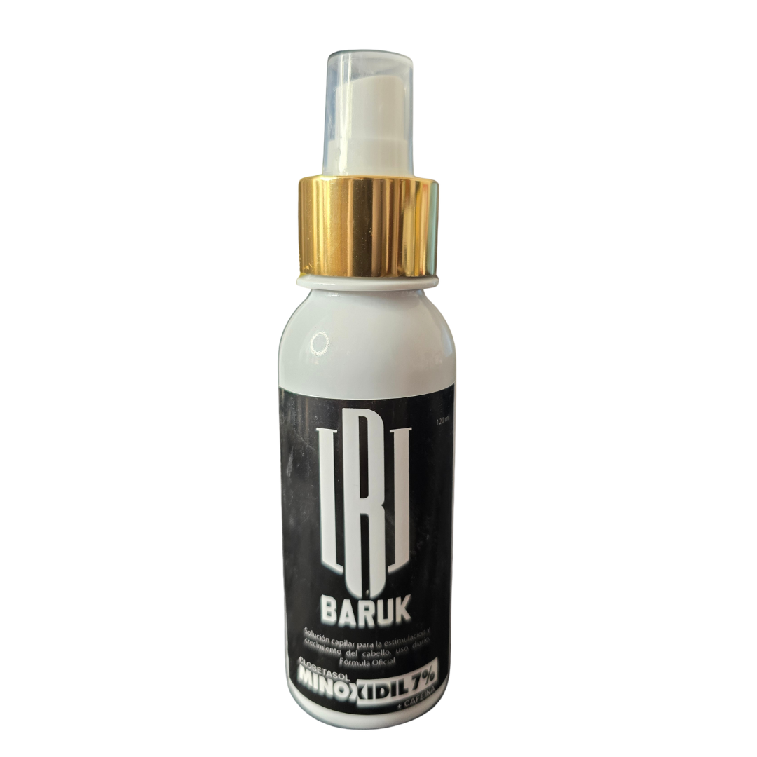 Minoxidil Loción Tópica al 7% 120ml Sin Alcohol Baruk