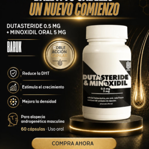 dutasteride con minoxidil oral, dutasteride 0.5 mg minoxidil 5 mg, dutasteride minoxidil Baruk, mix dutasteride minoxidil, Baruk dutasteride minoxidil 60 cápsulas, combinación dutasteride y minoxidil, dutasteride minoxidil cápsulas, tratamiento oral alopecia androgenética masculina, tratamiento alopecia masculina, tratamiento calvicie masculina, tratamiento anticaída con receta, tratamiento para caída del cabello en hombres, tratamiento para miniaturización capilar, dutasteride y DHT, minoxidil oral crecimiento capilar, tratamiento para densidad capilar, tratamiento capilar bajo supervisión médica, Baruk tratamiento capilar, dutasteride minoxidil Perú, dutasteride minoxidil Arequipa, dutasteride minoxidil precio, comprar dutasteride minoxidil con receta, Baruk 60 cápsulas, Inkafit Baruk
