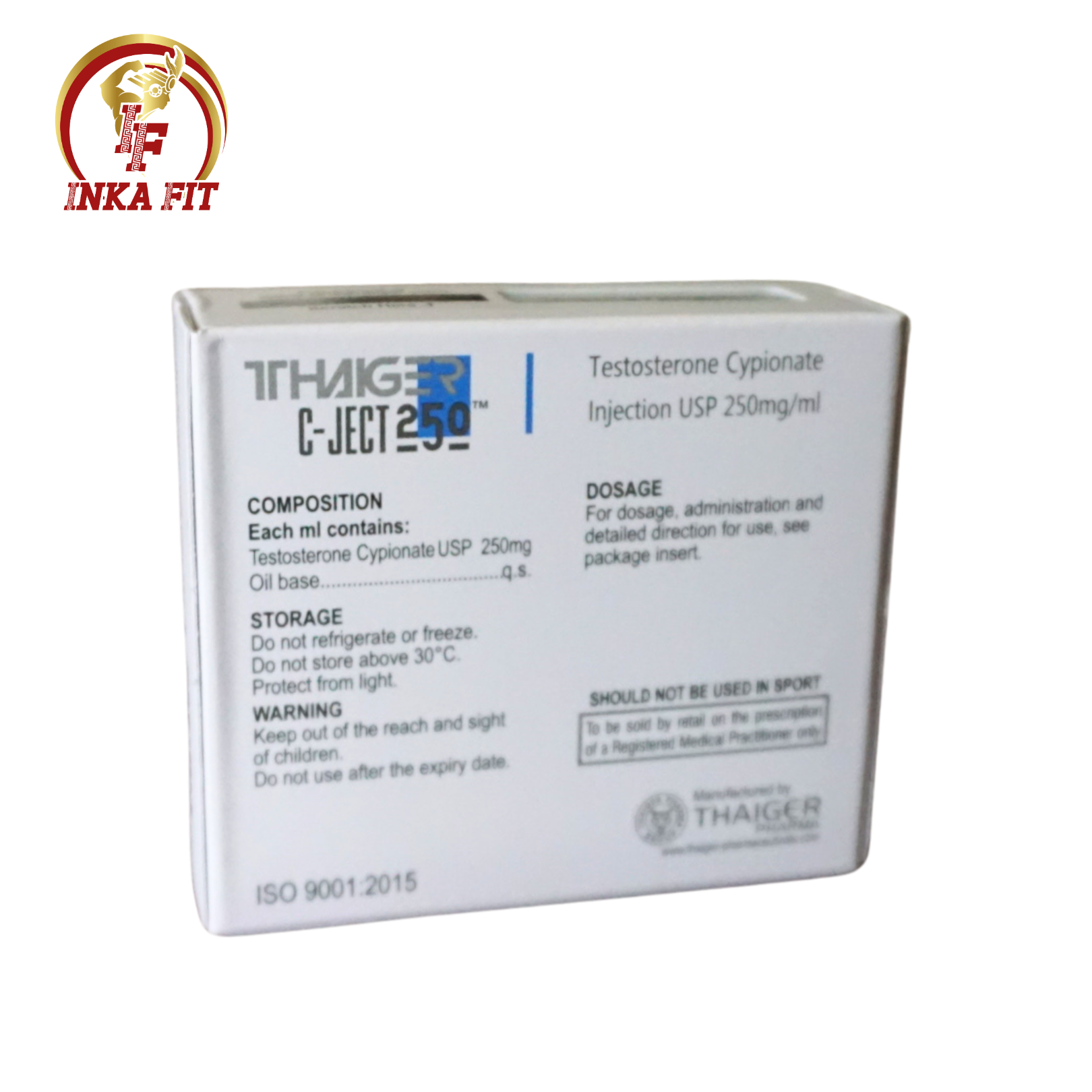 C-Ject 250 Cipionato de Testosterona 250mg 10ml Thaiger Pharma