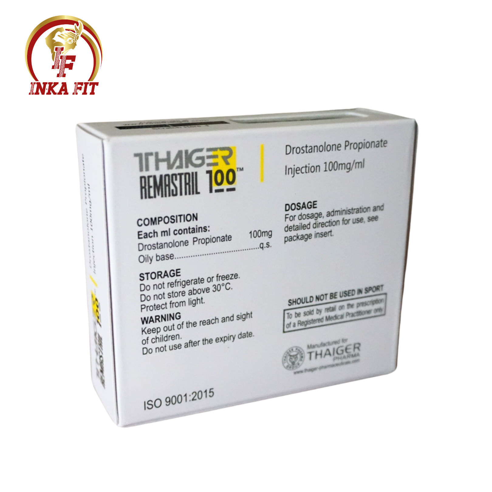 Remastril Masteron Drostanolona Propionato 100mg 10ml Thaiger Pharma