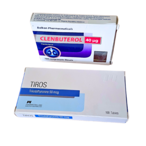 Pack Quema Grasa Clenbuterol 40mcg 100 tabs+ T3 50mcg Triyodotironina 100 tabs - Balkan Pharma y Pharmacom Labs