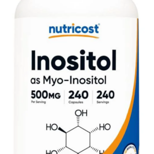 Inositol Vitamina B8 500 Mg 240 Capsulas Importado Nutricost