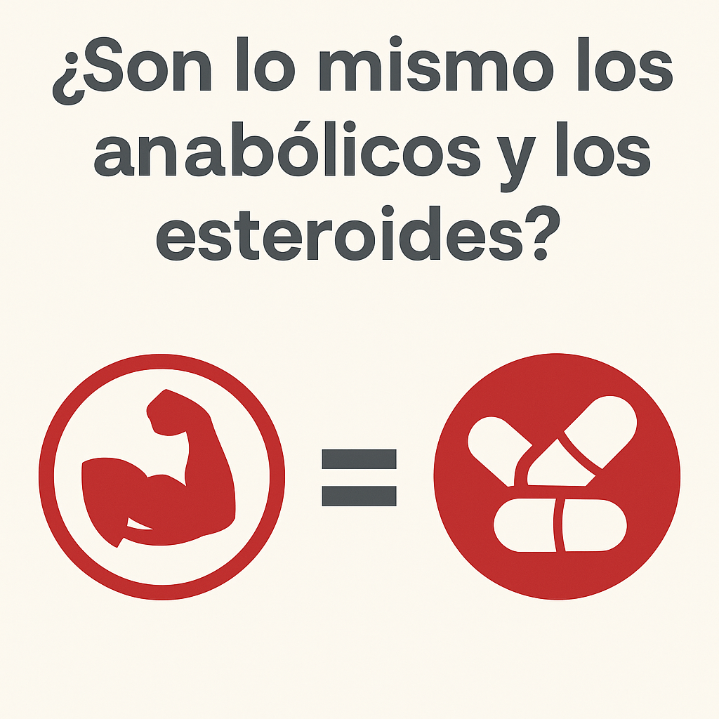 ¿Son lo mismo los anabólicos y los esteroides?