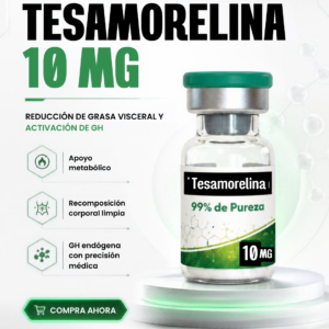 Péptido Tesamorelina (Tesamorelin) vial de 10mg + Agua Bactereostatica 3ml PureLabs