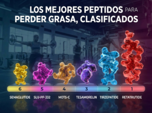 ¡LOS MEJORES PÉPTIDOS PARA PERDER GRASA, CLASIFICADOS! ¿Te has preguntado alguna vez cómo sería clasificar los diferentes PÉPTIDOS según su eficacia para quemar grasa?