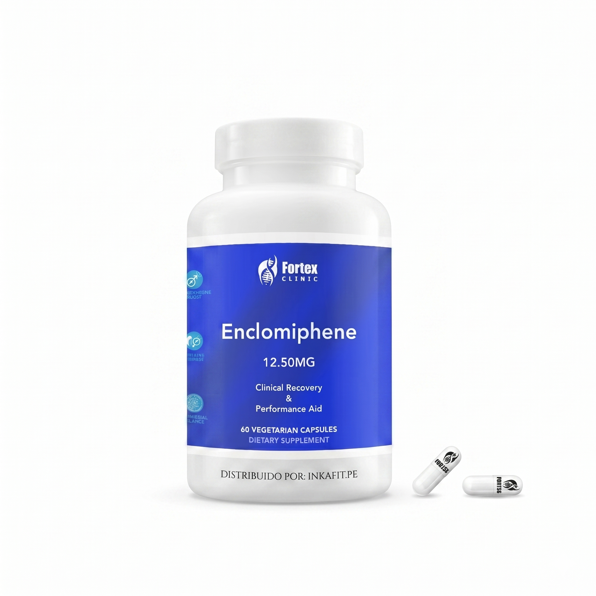 Enclomifeno Enclomiphene 12.5mg 60 capsulas Fortex Clinic