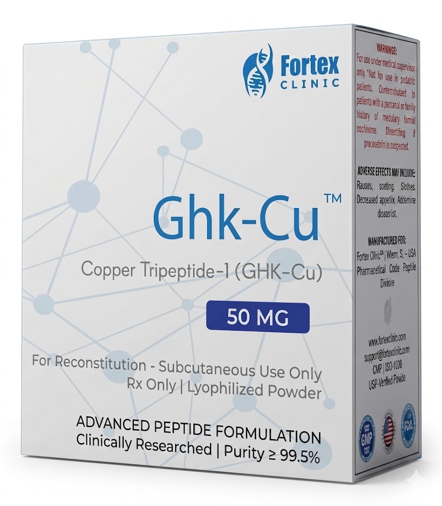 Péptido GHK-Cu (Tripéptido de cobre) 50 MG Fortex Clinic