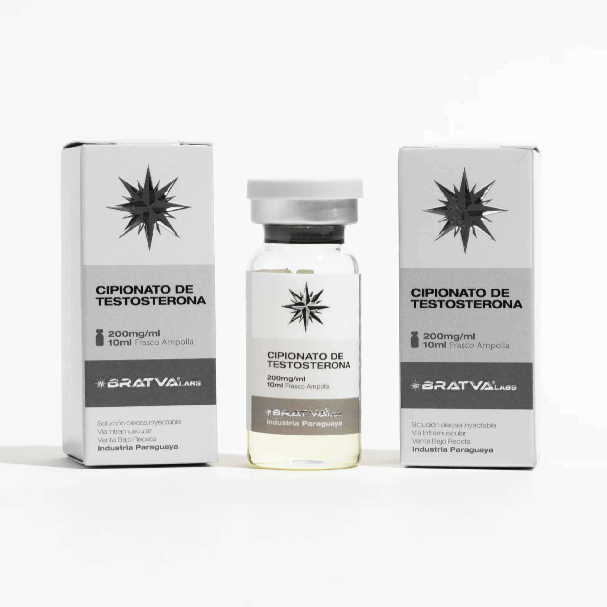 Cipionato de Testosterona 200 mg 10mL Bratva Labs Cipionato de Testosterona 200 mg 10mL Bratva Labs