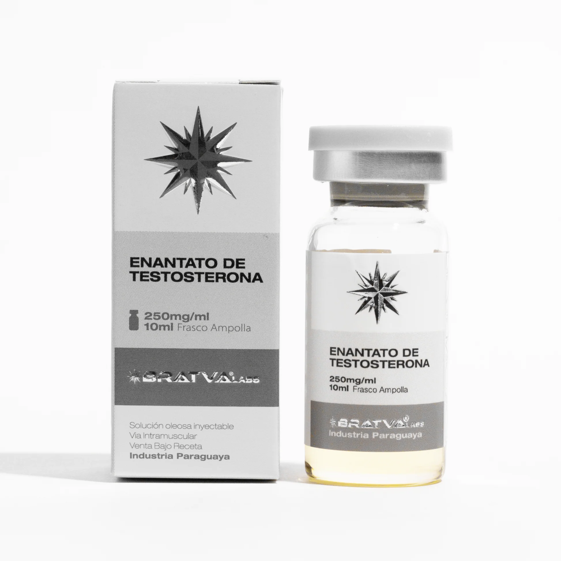 Enantato de Testosterona 250mg 10ML Bratva Labs