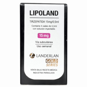 Peptido Mounjaro Tirzepatida Lipoland 60mg 4 viales de 15mg 0.5ml Landerlan Gold