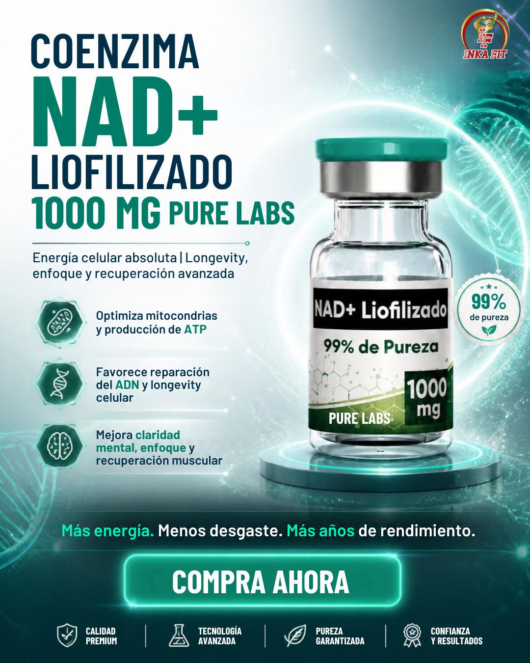 comprar NAD+ Perú, NAD+ liofilizado Perú, NAD+ 1000mg Perú, NAD+ inyectable Perú, NAD+ liofilizado 1000mg, NAD+ con agua bacteriostática, agua bacteriostática Perú, Pure Labs NAD+ Perú, NAD+ precio Perú, NAD+ venta Lima, NAD+ delivery Perú, NAD+ comprar online Perú, NAD+ vial liofilizado, NAD+ polvo liofilizado, NAD+ reconstituible Perú, NAD+ kit completo Perú, NAD+ 1000mg precio soles, NAD+ envío a todo el Perú, NAD+ delivery Lima, NAD+ tienda física Lima, dónde comprar NAD+ liofilizado en Perú, NAD+ inyectable de alta pureza Perú, kit NAD+ liofilizado completo Perú, NAD+ para terapia intravenosa Perú, NAD+ 1000mg con agua bacteriostática, NAD+ Pure Labs original Perú, NAD+ liofilizado envío same day Lima