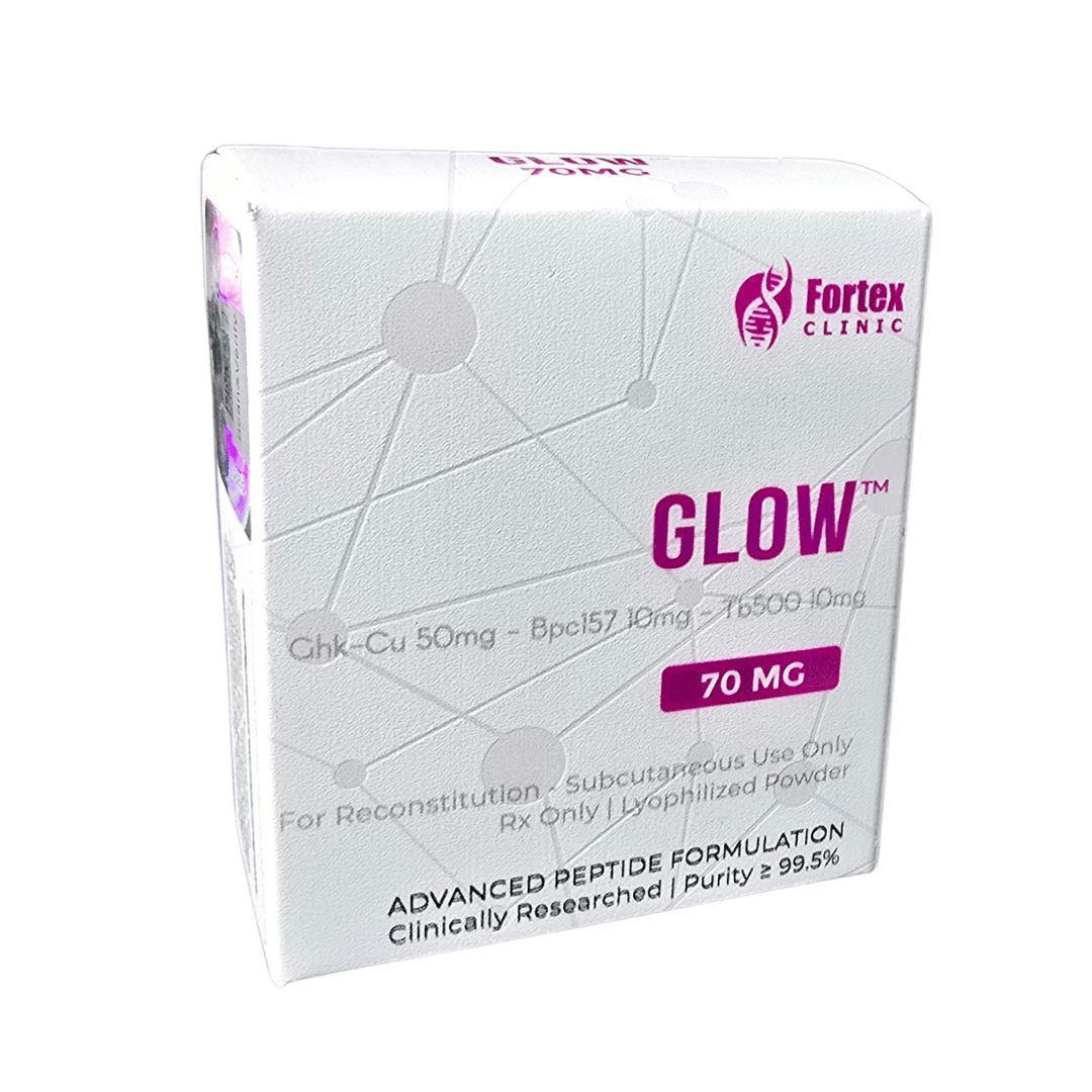 Péptido GLOW 70MG BPC-157 10mg + TB-500 10mg + GHK-cu 50mg Fortex Clinic Péptido GLOW 70MG BPC-157 10mg + TB-500 10mg + GHK-cu 50mg Fortex Clinic