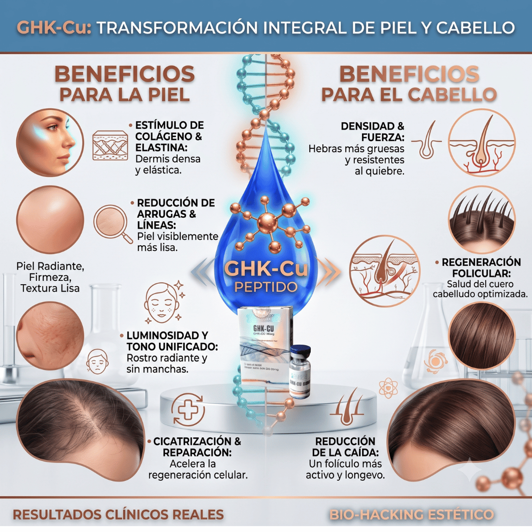 Péptido GHK-Cu Liofilizado (Tripéptido de cobre) Pack 3 Cajas 150MG Polpha Genetic Péptido GHK-Cu Liofilizado (Tripéptido de cobre) Pack 3 Cajas 150MG Polpha Genetic