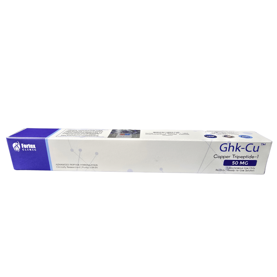 Péptido GHK-Cu (Tripéptido de cobre) 50 MG 200 UI Lapicero Fortex Clinic Péptido GHK-Cu (Tripéptido de cobre) 50 MG 200 UI Lapicero Fortex Clinic