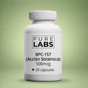 Peptido BPC-157 500mcg (Acción Sistémica ó Gastrointestinal) - 50 Cápsulas Orales Pure Labs