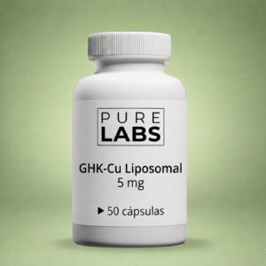 GHK-Cu Liposomal 5 mg (50 Cápsulas) Pure Labs : Regeneración Capilar, Síntesis de Colágeno y Antienvejecimiento Sistémico