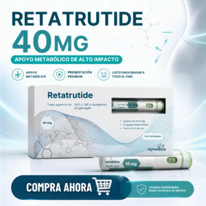 Péptido Retatrutide Retatrutida 40mg Pluma Pen Synedica Labs - Agonista Triple GLP-1 Quemador de Grasa