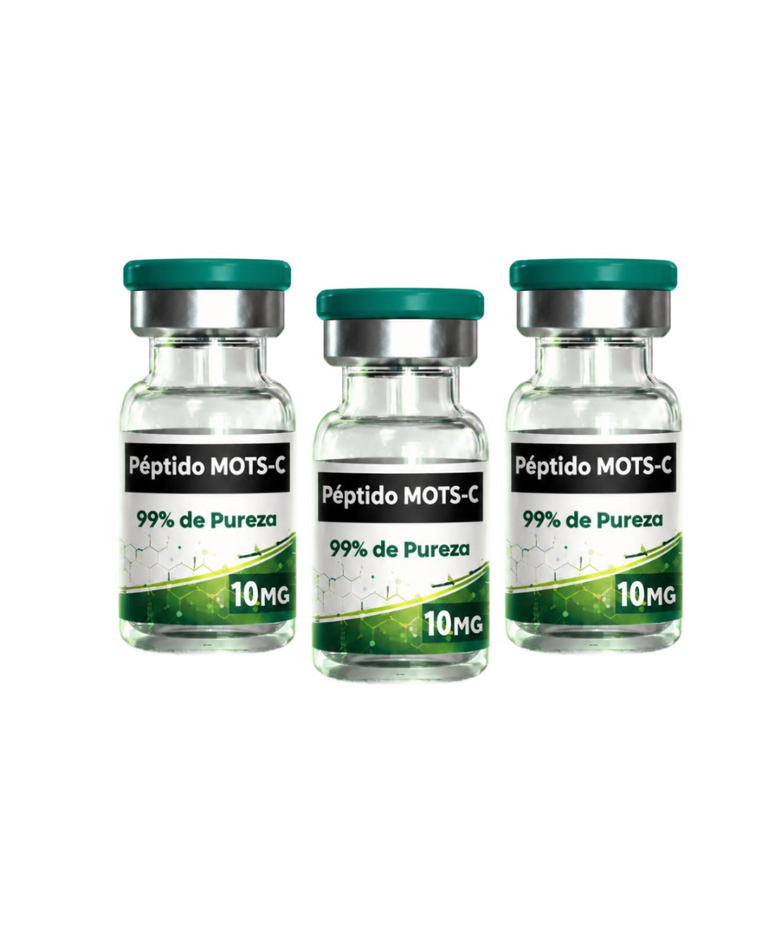 Péptido MOTS-C 30mg 3 viales de 10mg + Agua Bacterostatica 10ml Pure Labs