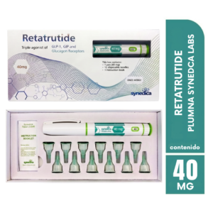 Péptido Retatrutide Retatrutida 40mg Pluma Pen Synedica Labs