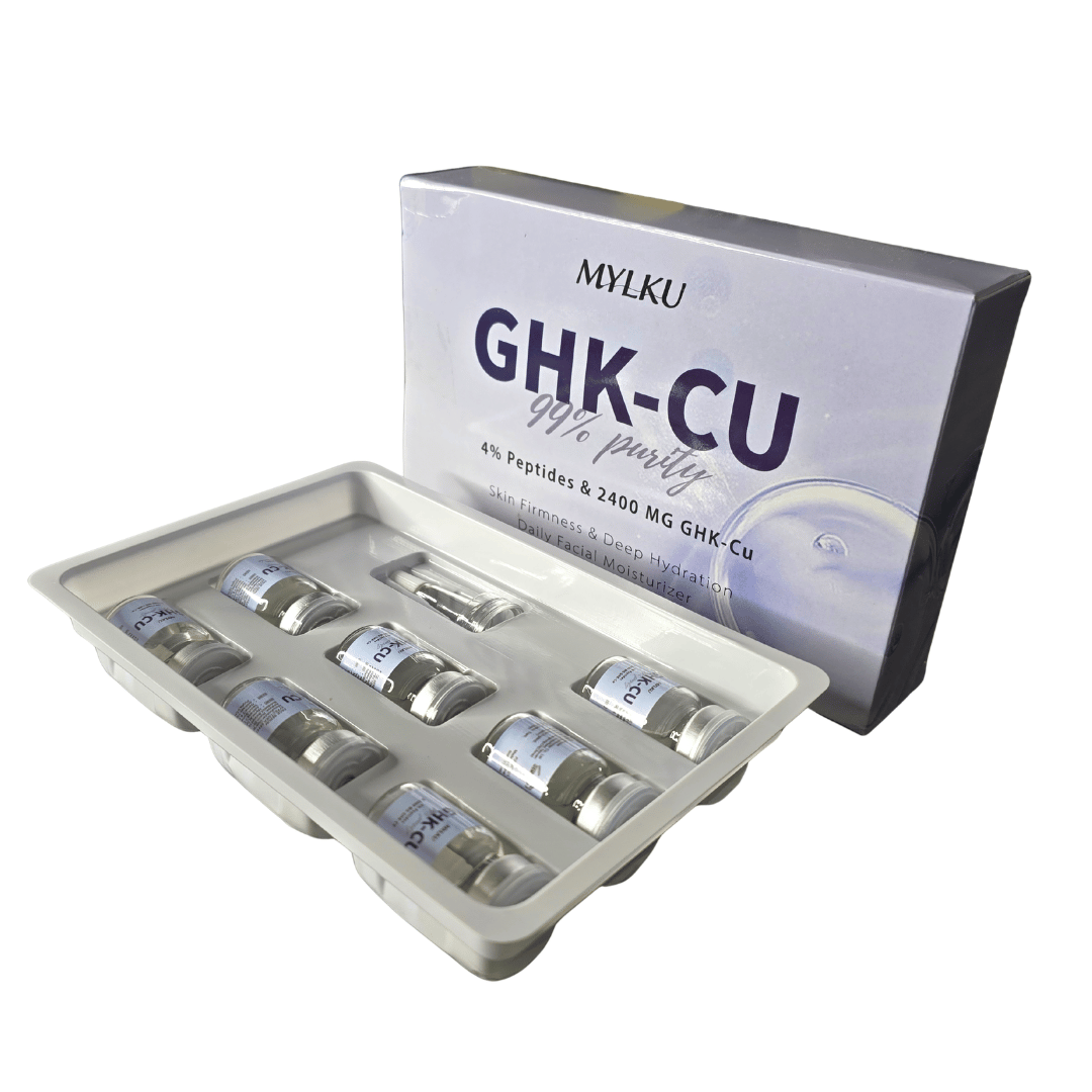 Biopéptido Premium Tripéptido de cobre GHK-CU, 4% de péptidos y 2400 MG, 99,9% de pureza MYLKU LABS Biopéptido Premium Tripéptido de cobre GHK-CU, 4% de péptidos y 2400 MG, 99,9% de pureza MYLKU LABS