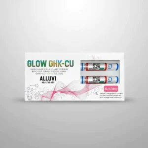 Alluvi GLOW Blend: GHK-Cu (50mg) + BPC-157 (10mg) + TB-500 (10mg) Pluma Pen Regeneración Celular, Antienvejecimiento y Crecimiento Capilar