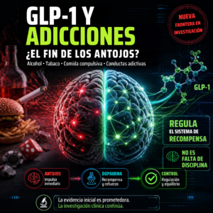 GLP-1 y adicción, GLP-1 para adicciones, agonistas GLP-1 y adicción, GLP-1 para alcoholismo, GLP-1 y alcohol, semaglutida y alcohol, semaglutida para alcoholismo, semaglutida y adicción, semaglutida para las adicciones, tirzepatida y alcohol, tirzepatida y adicción, retatrutida y adicción, retatrutida y alcohol, brenipatida y adicción, brenipatida para alcoholismo, brenipatida y alcohol, tratamiento de las adicciones, tratamiento de la adicción al alcohol, tratamiento del alcoholismo, tratamiento de la dependencia al alcohol, tratamiento para dejar el alcohol, cómo dejar el alcohol, medicamentos para dejar el alcohol, medicamentos para el alcoholismo, reducción del consumo de alcohol, reducción del craving de alcohol, craving de alcohol, deseo de beber alcohol, GLP-1 y craving, GLP-1 y sistema de recompensa, GLP-1 y dopamina, GLP-1 y cerebro, GLP-1 sistema de recompensa cerebral, agonistas GLP-1 y dopamina, GLP-1 y circuito de recompensa, GLP-1 neurobiología de la adicción, GLP-1 y vías dopaminérgicas, GLP-1 y sistema dopaminérgico, dopamina y adicción, dopamina y alcohol, dopamina y nicotina, sistema de recompensa y adicción, circuito de recompensa y adicciones, neurobiología de las adicciones, neurociencia de la adicción, mecanismos de la adicción, conducta adictiva, comportamiento compulsivo, reducción de antojos, control de antojos, GLP-1 para controlar antojos, GLP-1 y compulsión alimentaria, GLP-1 y adicción a la comida, GLP-1 y atracones, agonistas GLP-1 y trastorno por atracón, adicción a la comida y dopamina, obesidad y adicción, obesidad y sistema de recompensa, alimentación compulsiva, conductas compulsivas, dependencia de sustancias, trastorno por consumo de sustancias, GLP-1 y trastornos por consumo de sustancias, GLP-1 y tabaquismo, GLP-1 para dejar de fumar, semaglutida para dejar de fumar, semaglutida y tabaco, semaglutida y nicotina, agonistas GLP-1 y nicotina, GLP-1 y dependencia a la nicotina, medicamentos para dejar de fumar, tratamiento para dejar de fumar, reducción del craving de nicotina, nicotina y sistema de recompensa, tabaquismo y dopamina, adicción a la nicotina, dependencia del tabaco, GLP-1 salud mental, GLP-1 y salud mental, GLP-1 y comportamiento, GLP-1 y recompensa cerebral, efectos neurológicos de los GLP-1, efectos cerebrales de semaglutida, efectos cerebrales de tirzepatida, semaglutida y cerebro, tirzepatida y cerebro, retatrutida y cerebro, agonistas de GLP-1, receptores GLP-1 en el cerebro, receptor GLP-1 y adicción, eje intestino cerebro y adicción, eje intestino cerebro GLP-1, nuevos tratamientos para las adicciones, nuevas terapias para el alcoholismo, nuevas terapias para la adicción, farmacoterapia de las adicciones, medicina de las adicciones, investigación GLP-1 adicciones, estudios GLP-1 adicción, evidencia científica GLP-1 adicción, estudios sobre semaglutida y alcohol, estudios sobre GLP-1 y alcoholismo, estudios sobre GLP-1 y tabaquismo, agonistas incretínicos y adicción, incretinas y adicción, incretinas y dopamina, GLP-1 y recompensa, GLP-1 y craving, GLP-1 para reducir el consumo de alcohol, semaglutida para reducir consumo de alcohol, tirzepatida para reducir consumo de alcohol, brenipatida alcohol use disorder, brenipatide alcohol use disorder, alcohol use disorder GLP-1, GLP-1 substance use disorder, GLP-1 addiction treatment, semaglutide addiction research