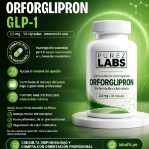 Orforglipron GLP-1, Orforglipron 2.5mg, Orforglipron 2.5 mg, Orforglipron 2,5 mg, Orforglipron 30 cápsulas, Orforglipron GLP-1 oral, Orforglipron cápsulas, Orforglipron Purez Labs, Purez Labs Orforglipron, Orforglipron Perú, Orforglipron 2.5mg Perú, Orforglipron GLP-1 Perú, Orforglipron oral Perú, Orforglipron 30 cápsulas Perú, Orforglipron Purez Labs Perú, GLP-1 oral, GLP-1 en cápsulas, GLP-1 2.5mg, GLP-1 2,5 mg, GLP-1 no peptídico, GLP-1 de molécula pequeña, agonista GLP-1 oral, agonista del receptor GLP-1, agonista GLP-1 no peptídico, receptor GLP-1, orforglipron mecanismo de acción, orforglipron beneficios estudiados, orforglipron usos médicos, orforglipron estudios clínicos, orforglipron evidencia científica, orforglipron control del peso, orforglipron obesidad, orforglipron metabolismo, orforglipron saciedad, orforglipron regulación del apetito, orforglipron glucosa, orforglipron resistencia a la insulina investigación, orforglipron tratamiento obesidad, orforglipron y pérdida de peso, orforglipron versus semaglutida, orforglipron vs tirzepatida, orforglipron vs retatrutida, orforglipron vs liraglutida, orforglipron GLP-1 versus semaglutida, diferencia orforglipron tirzepatida, diferencia orforglipron semaglutida, orforglipron 75 mg contenido total, orforglipron 30 capsulas 2.5mg, orforglipron sal hemicálcica hidratada, orforglipron sal hemicalcica, orforglipron cápsulas orales, orforglipron compuesto de investigación, orforglipron investigación metabólica, orforglipron ficha técnica, orforglipron composición, orforglipron presentación, orforglipron Purez Labs 30 cápsulas, orforglipron 2.5mg Purez Labs, Purez Labs GLP-1, GLP-1 Purez Labs Perú, orforglipron precio Perú, orforglipron disponibilidad Perú, orforglipron información Perú, orforglipron Lima, orforglipron Arequipa, orforglipron Inkafit, orforglipron Inkafit Perú, oral GLP-1 receptor agonist, orforglipron oral capsules, orforglipron 2.5 mg capsules, orforglipron 30 capsules, orforglipron weight management research, orforglipron clinical trials, orforglipron non peptide GLP-1, orforglipron small molecule GLP-1, orforglipron pharmacology, orforglipron efficacy studies, orforglipron safety studies, orforglipron Foundayo diferencias