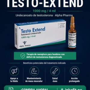 Testo Extend, Testo-Extend Alpha Pharma, Testo Extend 1000 mg, Testo Extend 4 ml, undecanoato de testosterona, undecanoato de testosterona 1000 mg 4 ml, testosterona undecanoato 250 mg/ml, testosterone undecanoate, Alpha Pharma testosterona, testosterona inyectable de acción prolongada, terapia de reemplazo de testosterona, TRT bajo supervisión médica, tratamiento del hipogonadismo masculino, déficit de testosterona diagnosticado, Testo Extend ampolla 4 ml, Testo Extend Perú, Testo Extend Arequipa, Testo Extend precio, Testo Extend Alpha Pharma precio Perú, comprar Testo Extend con receta, undecanoato de testosterona Perú, Alpha Pharma Perú, Inkafit Testo Extend
