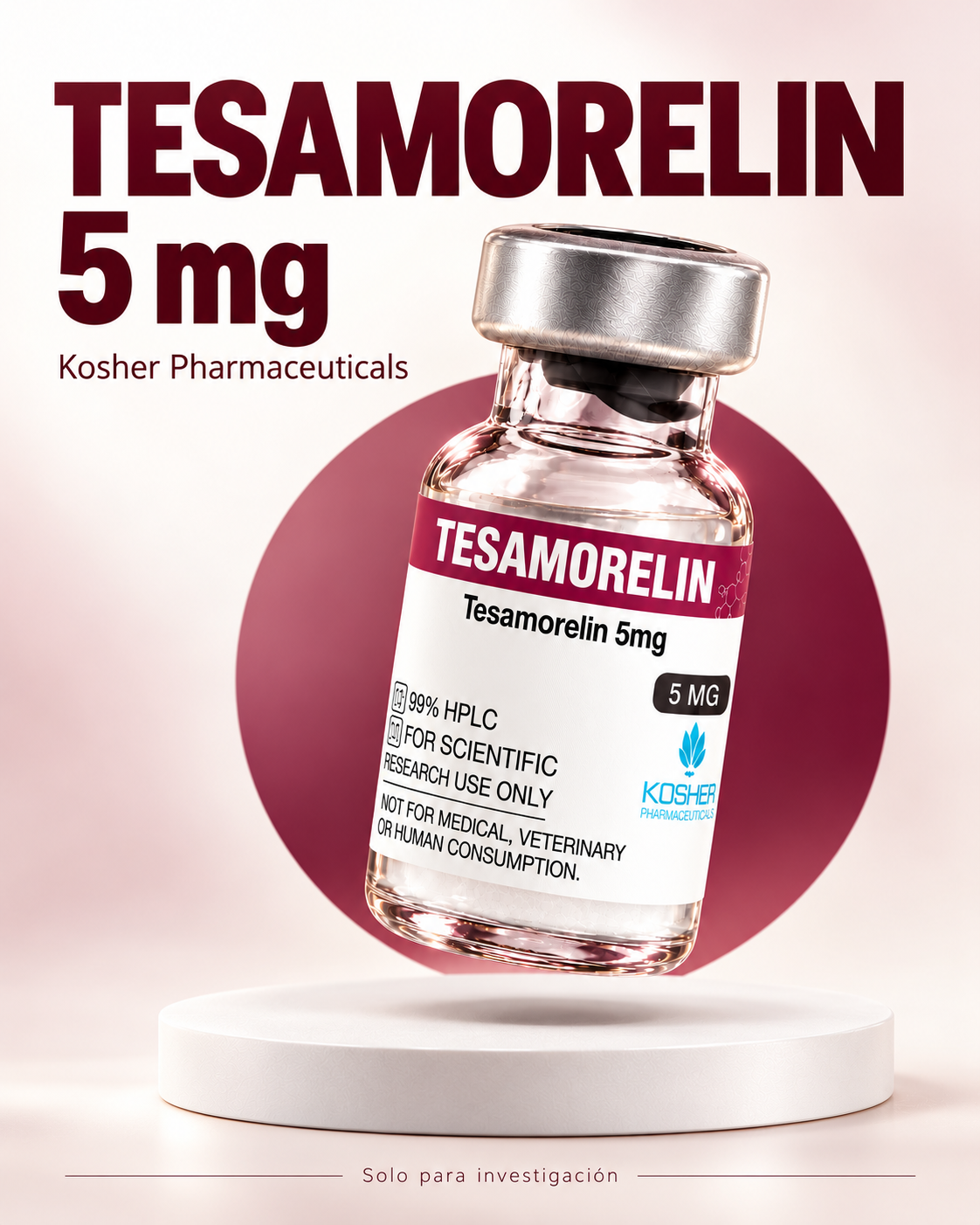 tesamorelina, tesamorelin, tesamorelina 5 mg, tesamorelin 5mg, péptido tesamorelina, tesamorelin péptido, tesamorelina Kosher Pharmaceuticals, tesamorelin Kosher Pharmaceuticals 5 mg, vial de tesamorelina 5 mg, tesamorelina con agua bacteriostática, tesamorelin 5 mg con 3 ml de agua bacteriostática, tesamorelina para investigación, péptido de investigación científica, análogo de GHRH, Kosher Pharmaceuticals, tesamorelina Perú, tesamorelin Perú, tesamorelina Inkafit, Inkafit Perú, Tesamorelin, Tesamorelina, péptido Tesamorelin, péptido Tesamorelina, Tesamorelin 5mg, Tesamorelina 5 mg, Kosher Pharmaceuticals, comprar Tesamorelin Perú, comprar péptidos online, inkafit, inkafit.pe, péptidos Arequipa, péptidos Lima, agua bacteriostática, secretagogo de GH, GHRH, análogo de GHRH, estimulador de hormona de crecimiento, aumento de IGF-1, quema de grasa visceral, reducción de grasa abdominal, recomposición corporal, definición muscular, protección de masa muscular, recuperación acelerada, antienvejecimiento, anti-aging, biohacking, biohacking Perú, endocrinología deportiva, péptidos deportivos, péptidos para quemar grasa, fitness avanzado, ciclo de péptidos, suplementos de grado médico.